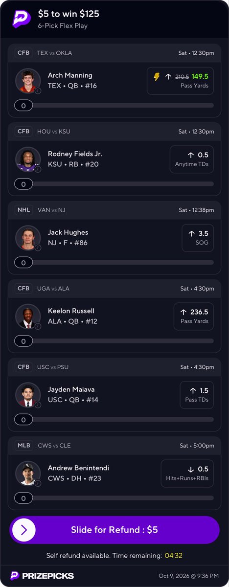 BG__bets's tweet photo. PrizePicks Archie discount!

Way too much value on @UpsideTools right now

25x ⏳ https://t.co/EWyCJIMSVI