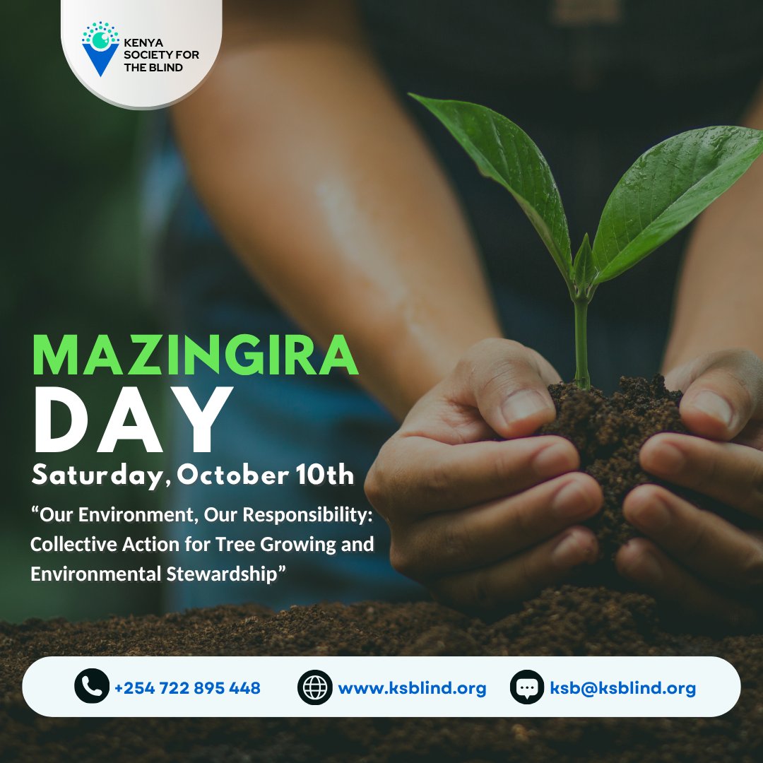 teamksblind's tweet photo. This Mazingira Day, KSB joins the nation in championing environmental conservation, tree growing, and responsible stewardship of our natural resources.
#MazingiraDay #EnvironmentalConservation #TreeGrowing #KSBat70 #InclusionForAll https://t.co/rJyHzVrr8U
