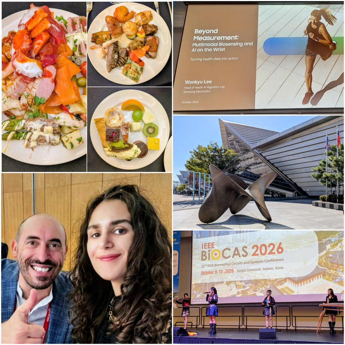 AndreaMarcellis's tweet photo. Second day at IEEE BioCAS 2026...another amazing Keynote and very interesting Posters and Oral presentations...concluding with a very cool Gala Dinner! https://t.co/a7S0cXD7x3