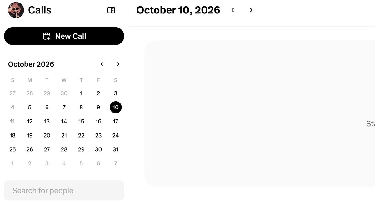 MonikaS57373's tweet photo. I see new feature (or at least,
frontdoor) in X, right? Anyone else seeing "calls"?
#x #withmonu https://t.co/LLWuzjsjYI