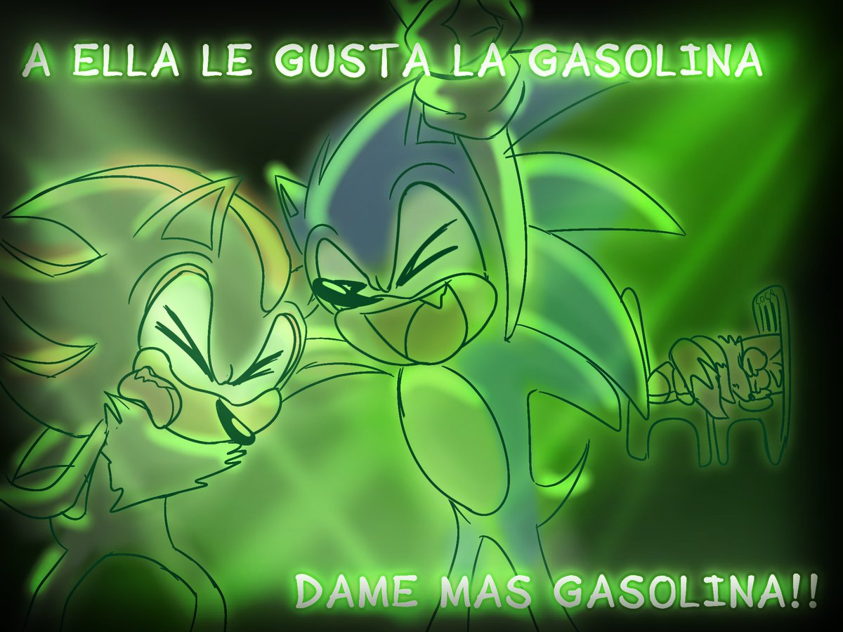 BundrienSnowy's tweet photo. #sonicthehedgehog A ELLA LE GUSTA LA GASOLINA!!!! https://t.co/woPZahoCZV
