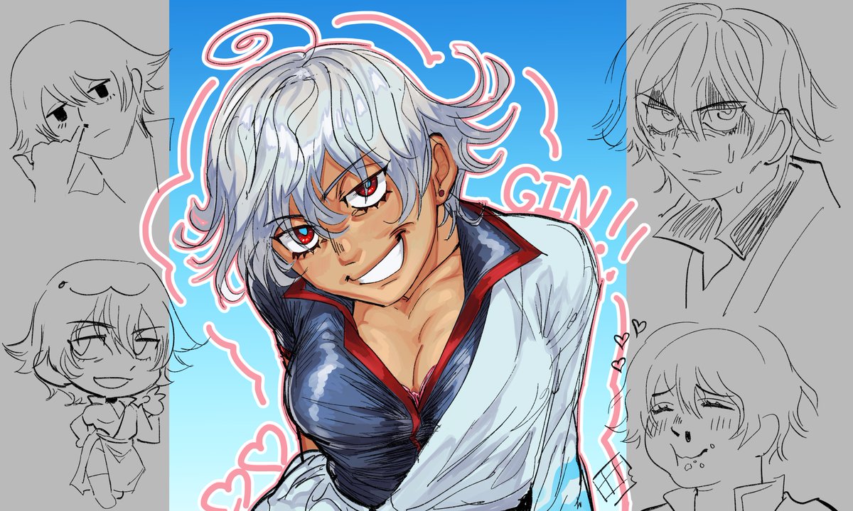 Sheetzking's tweet photo. i didnt have enough time to do something big, but i tried!🍰 #gintama https://t.co/QHFvTczZ3e