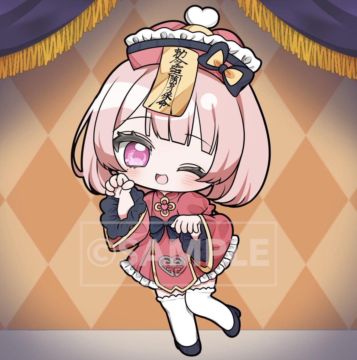 Yuka_room_y's tweet photo. ハロウィンのイラストを描いていただきました🎃✨️
とっても可愛いお衣装でしょう❣️ﾈｯ❣️ https://t.co/F0ImhEqYrp