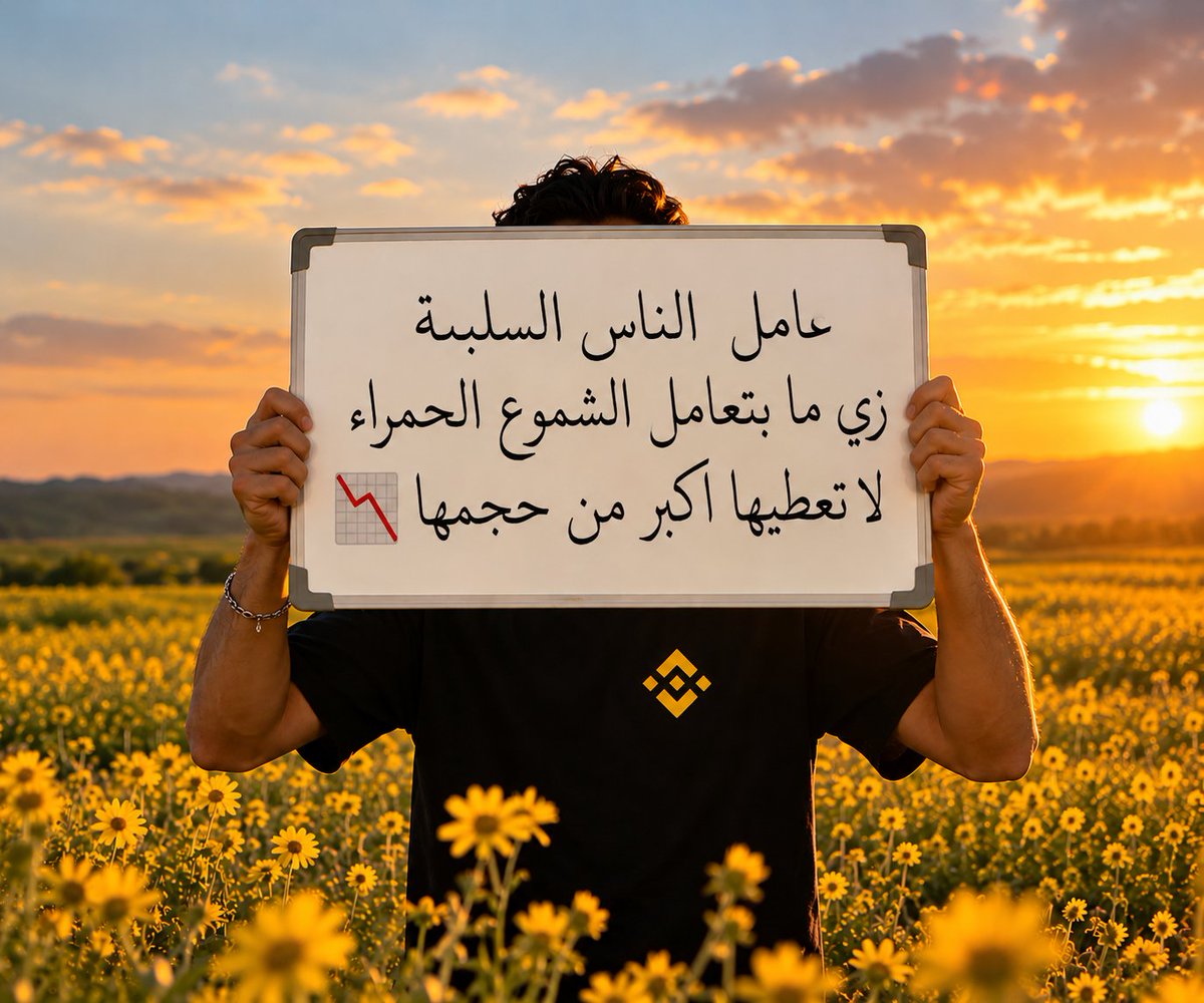 BinanceArabic's tweet photo. مو كل شمعة حمراء تستاهل تخرب يومك https://t.co/wyCuEoTVzS