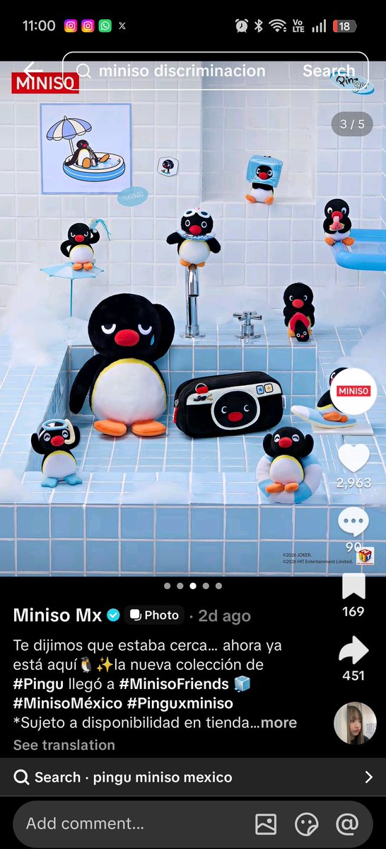 Abrx555's tweet photo. @efiposting Estoy sin palabras, amo a pingu https://t.co/mZyVPJi9bK
