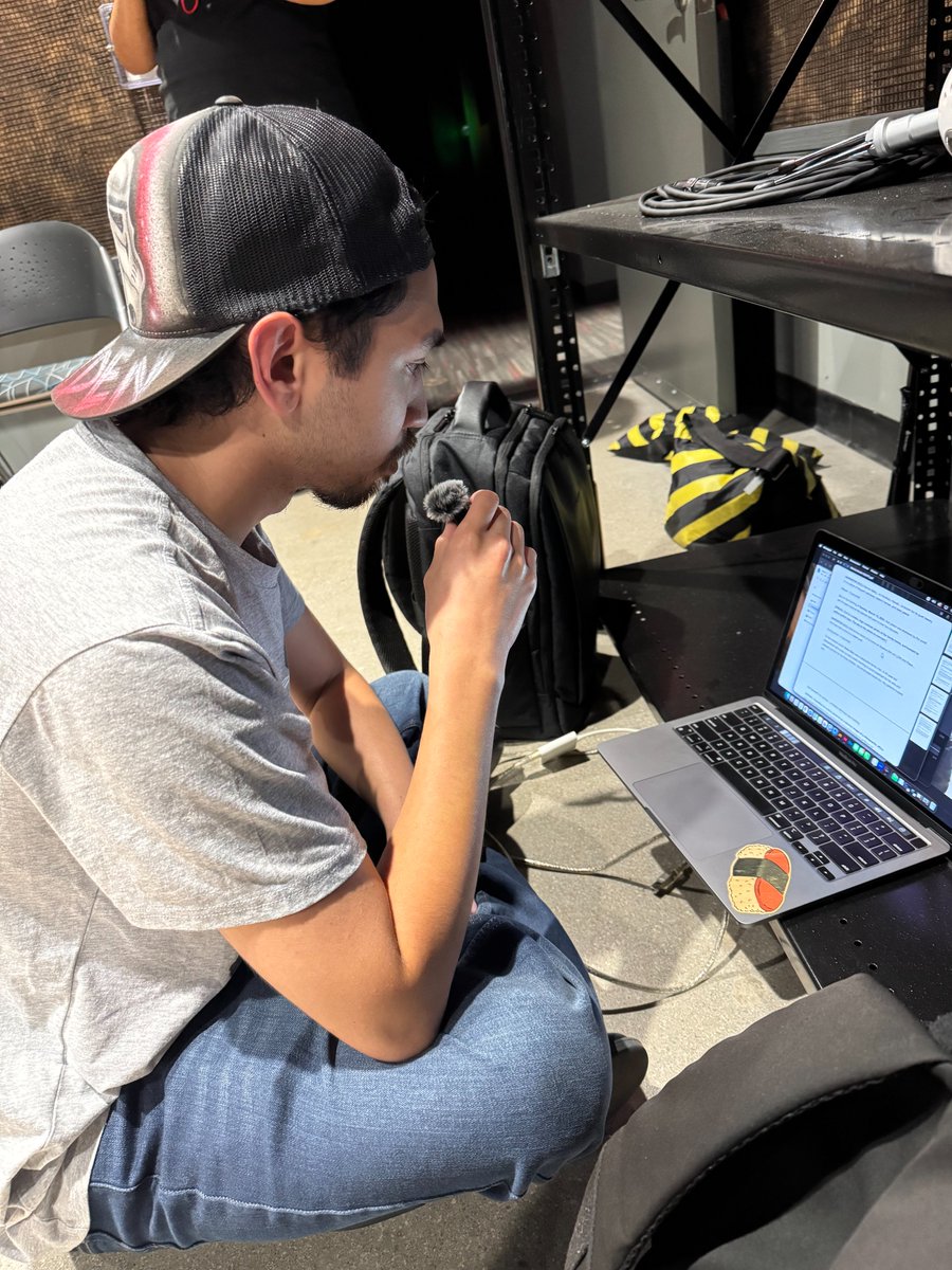 elyssa_duarte2's tweet photo. Did a trial run of our script the other day and was able to use the FOLEY ROOM for a little! 
It's too bad ACM doesn't allow reservations on Tuesdays and Thursdays though(literally the only days we go to school)... 

#FoleyRoom @CM320Class @M4N74RFL7 @luckieredacted https://t.co/P143Q6VDSs