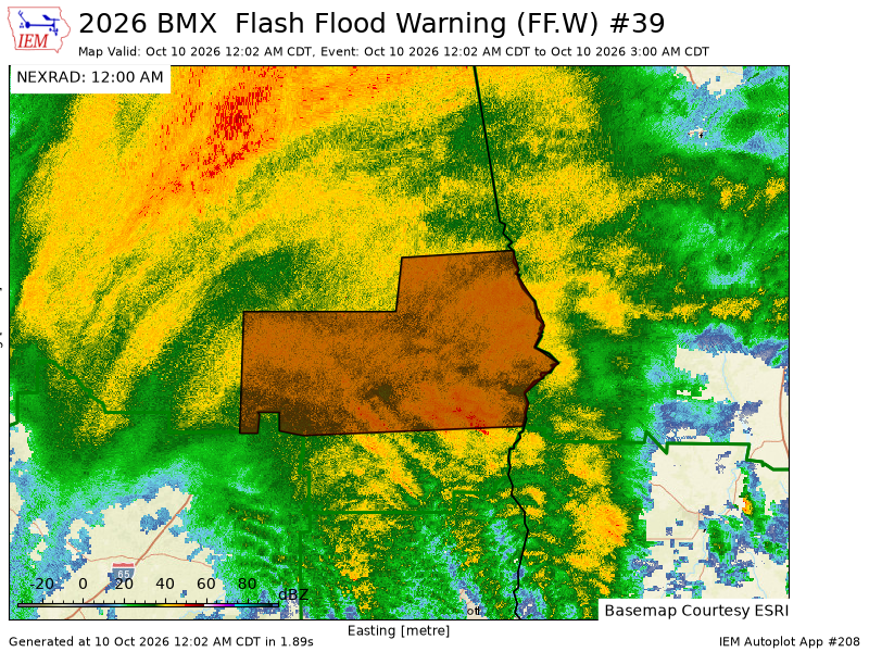 MolleeStarr's tweet photo. BMX issues Flash Flood Warning [flash flood: radar indicated] for Autauga, Barbour, Bullock, Elmore, Lee, Lowndes, Macon, Montgomery, Pike, Russell [AL] till Oct 10, 3:00 AM CDT https://t.co/CUWsU8X2bI https://t.co/70nXkaB5e3