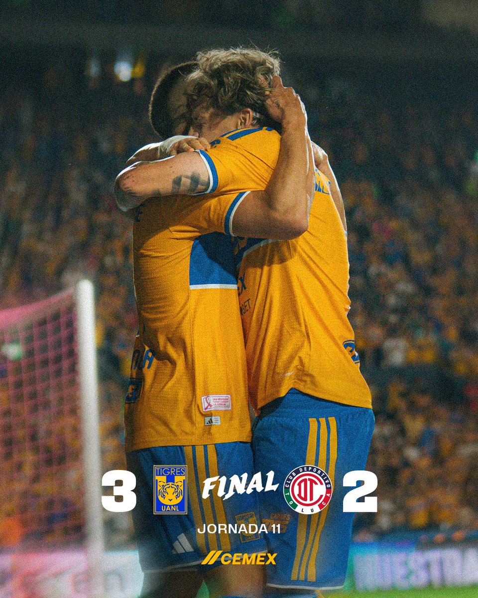 TigresOficial's tweet photo. 🐯 ¡Gran noche en San Nicolás y nos llevamos los tres puntos! ¡Venga, equipo! 🔥

@CEMEXMx

#SiempreContigo 👊🏼 #EstoEsTigres 🐯 https://t.co/61wimXvK7C