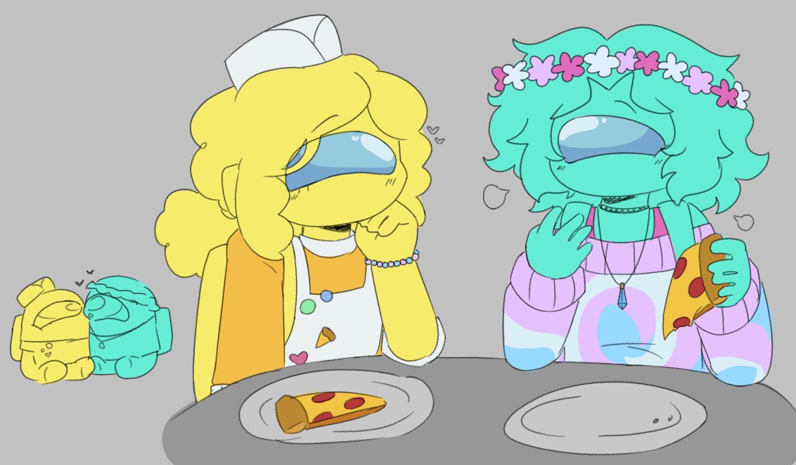 brasswired's tweet photo. dinner and yap date yay!!!!! #saltcrystal #amongusshow #cyanxyellow https://t.co/I3LAvU1z3d