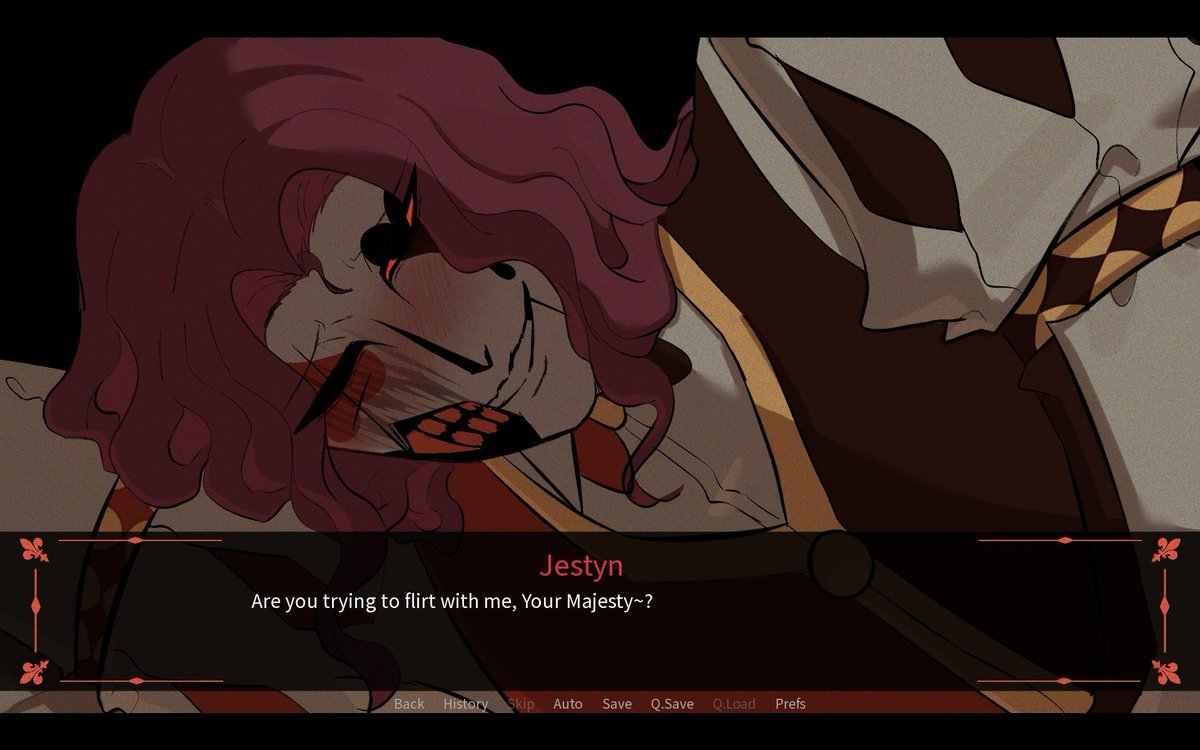 cursed_jester2's tweet photo. How is this guy a masochist because Crownus ruined his psyche? Now I have to apologize to him and love him.

#Jestyn  #kom #visualnovel 
Noooo my babyyyyyy 😭😭 https://t.co/BPYc33Y5qd