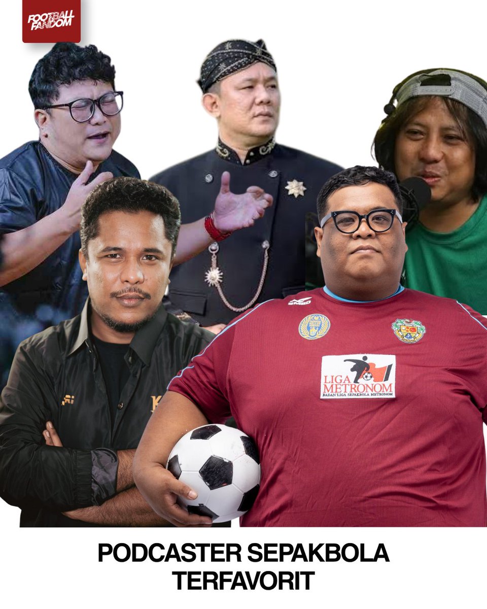 Fandom_ID's tweet photo. Siapa podcaster sepakbola di Indonesia favorit kalian saat ini? https://t.co/EaDLnPxx7B