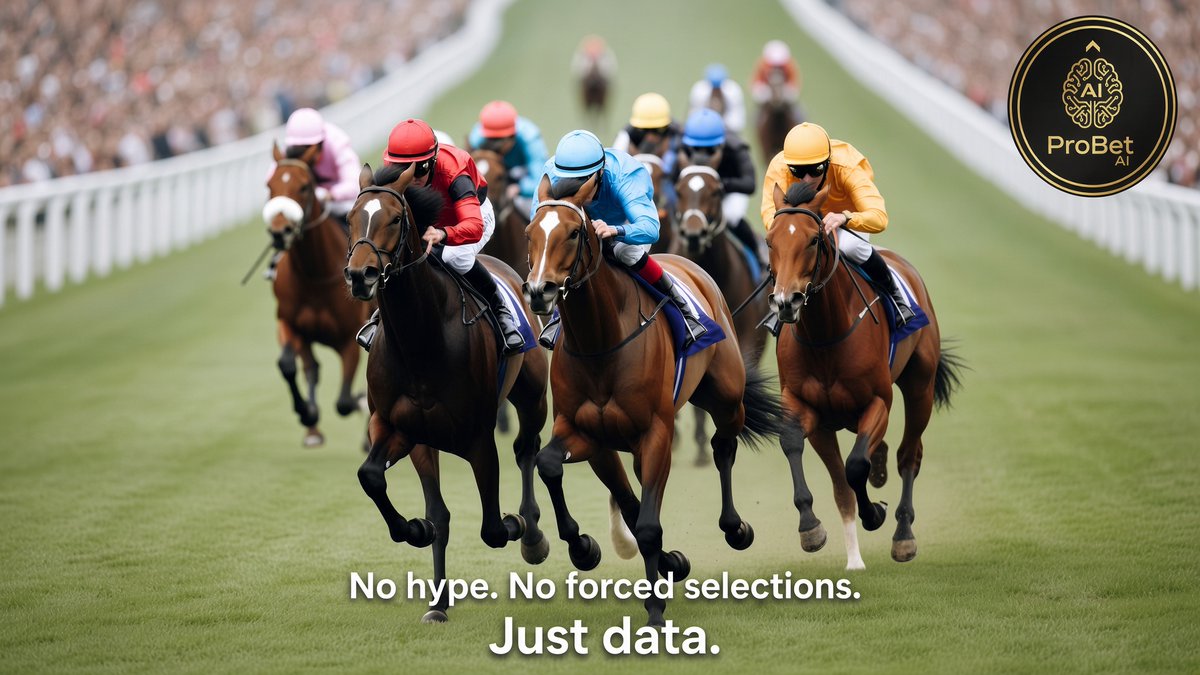 ProBetAI's tweet photo. 🎯 Today’s ProBetAI unredacted shortlist is now live.

Subscribers: https://t.co/mPfAhBXTDl
Results & daily debriefs: https://t.co/9K91NQfVGc

Two selections make the cut today, both at Southwell. They stand alone as win singles at 6/1 and 7/2, and combine for today’s Each-Way Double.

Southwell [REDACTED] – 6/1
Southwell [REDACTED] – 7/2

THE NAMES ARE HIDDEN. THE EDGE IS REAL.
No hype. No forced selections. Just data.

18+ | GambleAware

#HorseRacing #UKRacing #RacingTips #ValueBetting #ProBetAI