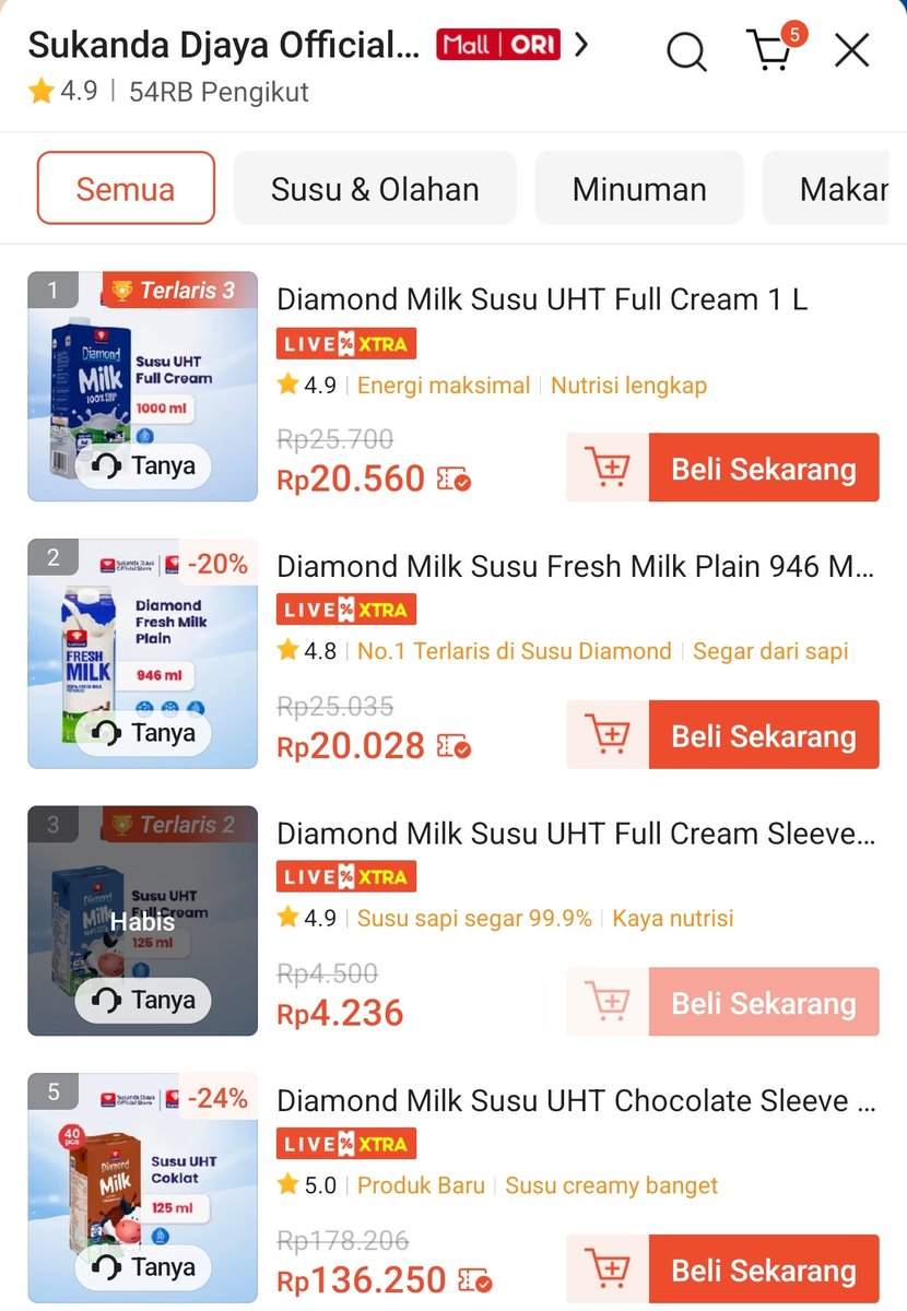 kimmyexp's tweet photo. Lagii LIVE Sekarang, cpt masukin ke keranjang 

Buat diskon 50% 30RB TANPA WAR NANTI JAM 20:00✅✅✅
(berlaku cuma 5 menit)

Masukin produknya dari sekarang👇🏻
https://t.co/g5tV4BY2Qy
Susu uht, susu diamond, almond dll

Pastiin berhasil add ke keranjang ada tulisan shopeelive https://t.co/zgc3tKP7C7