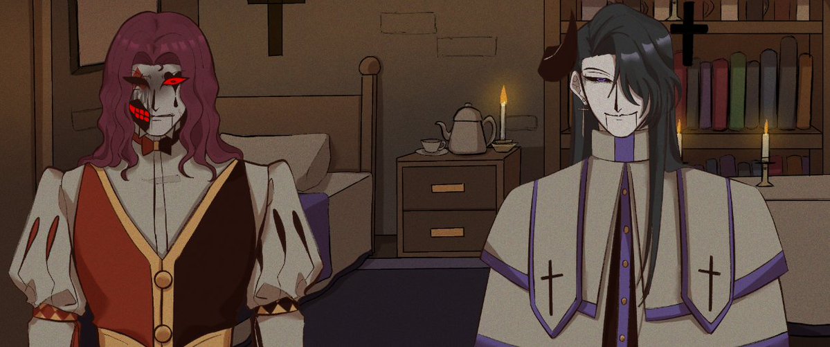 Seranyblue's tweet photo. Toda esta escena en la que Jestyn llega al cuarto de Prieston me rompe el corazón! Verlo llegar todo desarreglado, lo desesperado que debe haber estado buscando a la MC y, luego, la cara de culpa al enterarse de lo que pasó... Aún no lo supero. 😭

#Kingdomofmarionet #KoM #Jestyn https://t.co/InFWzeqhSr