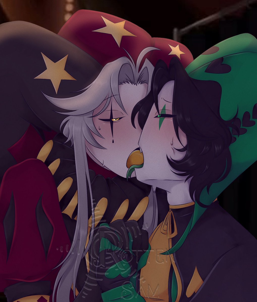 Rotten__Sam's tweet photo. 🍎🍏

#thefreakcircus #greenapple #Pierrot #Harlequin https://t.co/7maEHtElnH
