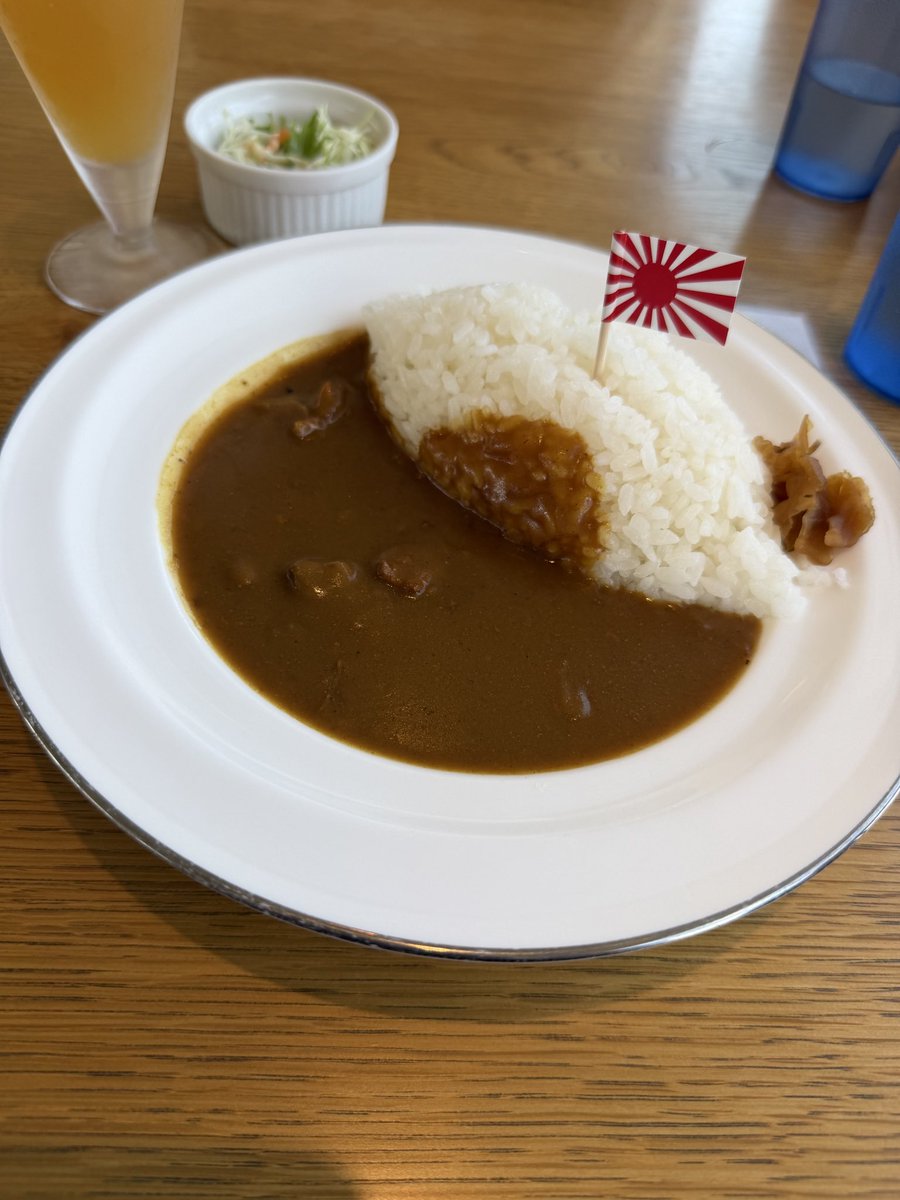 Line_3's tweet photo. 遅めの昼食は『呉海自カレー「護衛艦さみだれカレー」』になります。 https://t.co/wNBuKasVhq