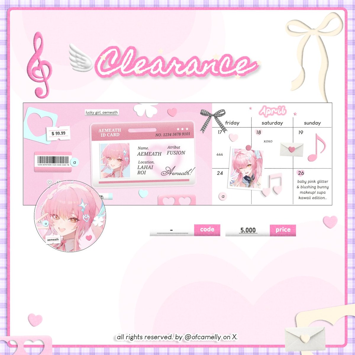ofCamelly's tweet photo. 🎀💭 ౿ ⊹ clearance sale!!~  <3🩷
boleh minta bantuan rt nya? terimakasih ;3

hai lya punya 20 layout cs muse 2d yang bisa kamu bawa pulang nihh

💰 : 5.000 / each

take layout bisa langsung dm aku ia, dan jangan lupa untuk mt after dm!

tag. #bealanja https://t.co/TZfY3oY52c
