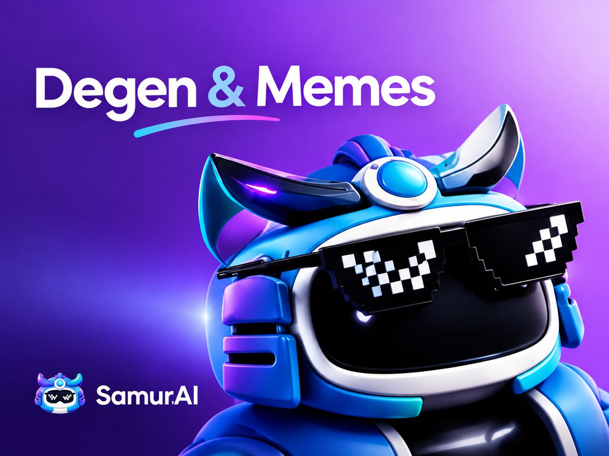 SamurAI_onchain's tweet photo. Samur•ai explores Degen &amp; Memes as one of its four core worlds.

Because understanding crypto isn’t just about tech and tokens.

It’s also about the culture, narratives, and communities shaping the space.

Culture moves markets. Memes move culture. https://t.co/gfVwKZYO3Z