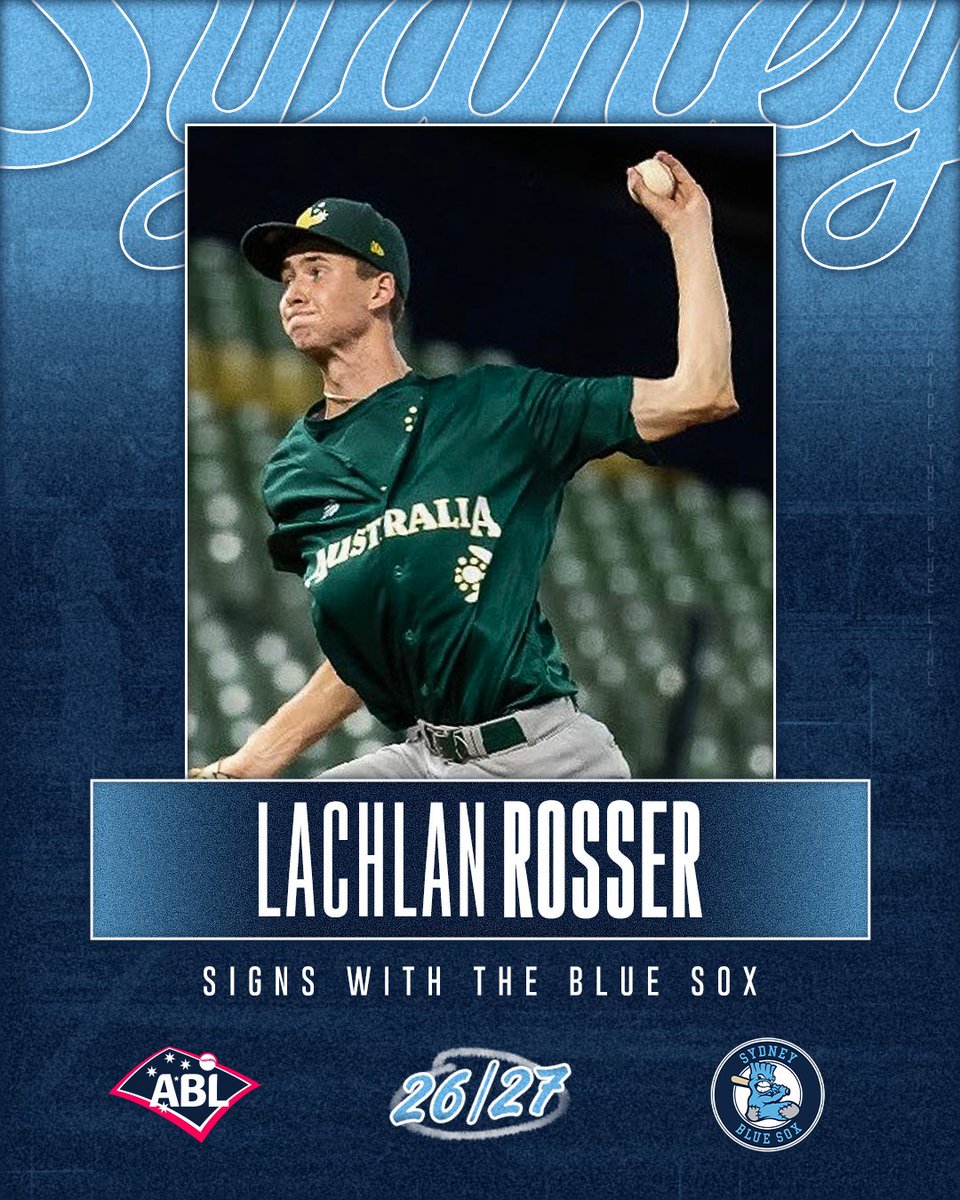 SydneyBlueSox's tweet photo. Welcome to the Blue Sox, Lachlan!
The 21-year-old, 6β7β local left-hander returns to Sydney after a standout season with Hutchinson Community College, recording 72 strikeouts across 73.2 innings.
#SydneyBlueSox #RideTheBlueSoxLine https://t.co/GF4rLyl758