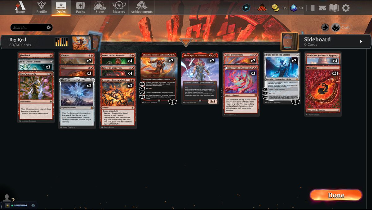 MBrewlab's tweet photo. BIG RED! RAAAWR! #MTGFRA #MTGArena 🦊❤️❤️

@fireshoes @sakage1415 @wizards_magic 

List in ALT and Gameplay in the comments below! https://t.co/88pG4O6tOb