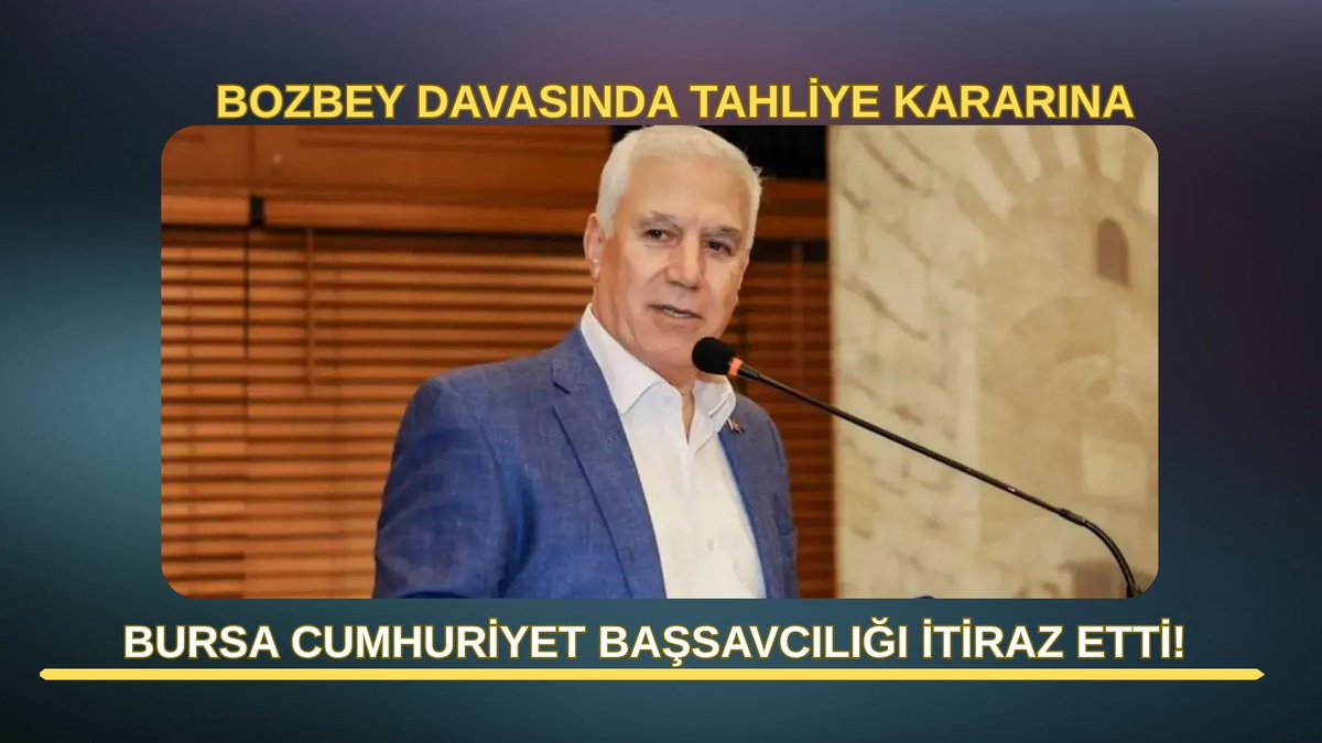 BursaTvyeni's tweet photo. #sondakika| Bozbey davasında tahliye kararına Bursa Cumhuriyet Başsavcılığı itiraz etti!

https://t.co/mN0HaNi5yC

#Bursa #MustafaBozbey https://t.co/Xn4ihd4RGB