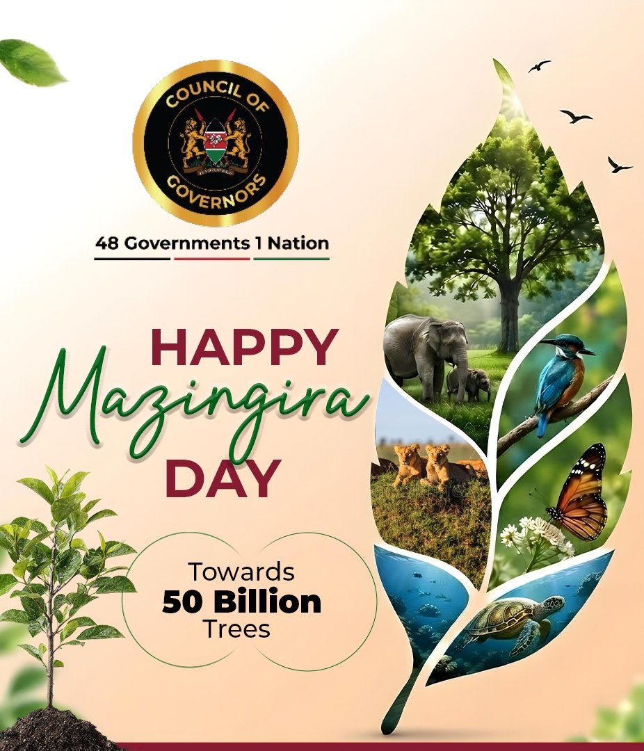 CEOCOG's tweet photo. This Mazingira Day, let us reflect on the role each of us plays in protecting our environment through tree growing, responsible waste management, conserving water and safeguarding our natural resources.

County governments have a critical role in advancing sustainable environmental practices and strengthening climate resilience. Through collective action and responsible stewardship, we can secure a healthier environment for future generations.

Let us turn our commitment to environmental conservation into meaningful action.

Happy Mazingira Day!