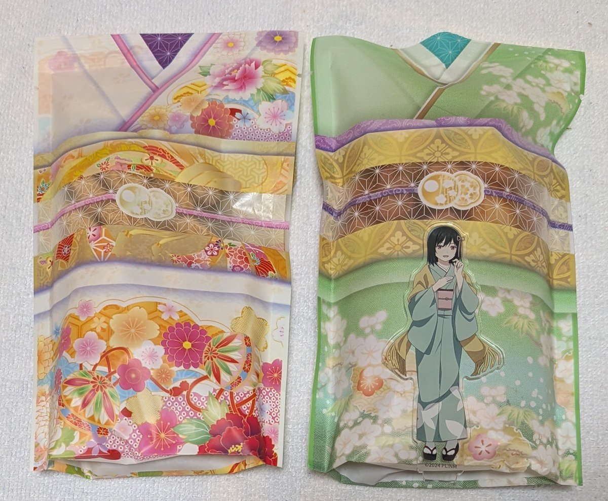 yohamaru8780's tweet photo. スタンプラリーで立ち寄ったかりんとう  ゆしま花月さんのかりんとうを購入！
着物柄のパッケージがめっちゃ可愛いです✨
#虹ヶ咲 https://t.co/LZJRdtUdyi