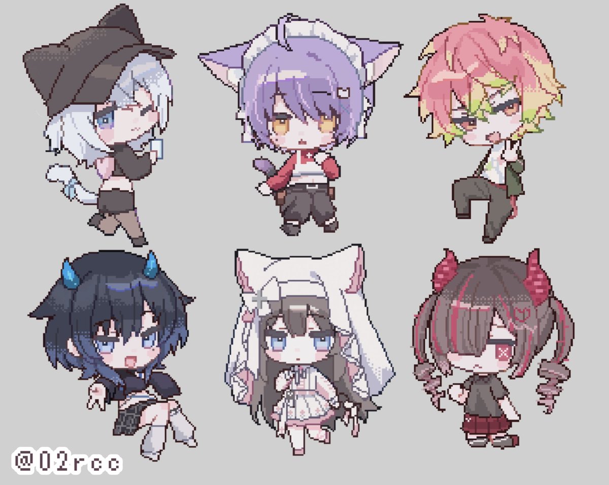 02rcc's tweet photo. 1日でこんなにドット絵ふえた𓈊ˊ˗ https://t.co/S2Dd6LgIgL