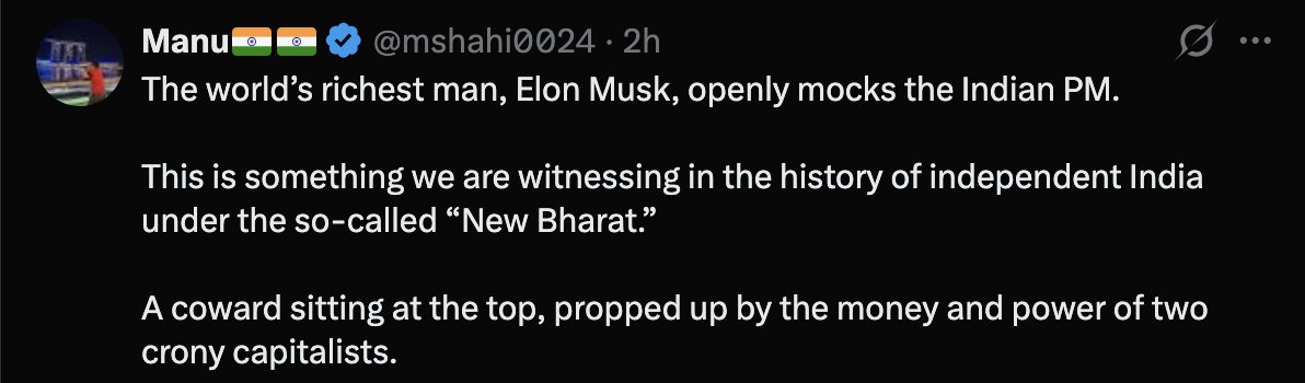 aravind's tweet photo. And people like you are desperate brown sepoys siding with the hypocritical foreigner, who openly funds Trump, to attack our own capitalists as oligarchs so you can attack the PM using it.

You need hypocritical oligarch foreigners, to attack Indians and tell us what to do, to help you attack the PM. How weak is that?

Weak brown sepoys like you sucking up to foreign oligarchs while hating India's own entrepreneurs, who have enabled millions to get cheap network, are the main reason India got colonized by the west.
