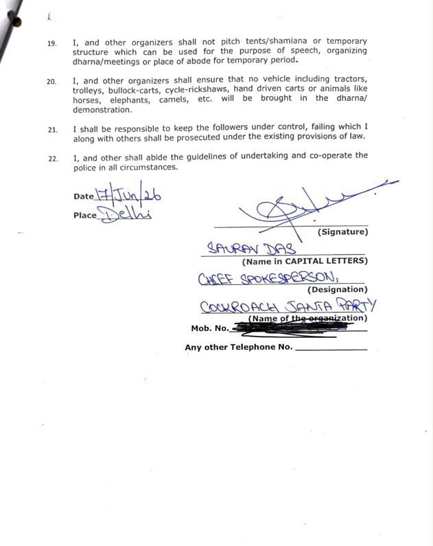 seriousfunnyguy's tweet photo. This is the undertaking that these gutter-born signed back in June and violated each and every one of them. Do they think they are left with any credibility in front of the administration?

Ye desh dango se nahi, qayde kanoon se chalega. https://t.co/LS91G7TNYe