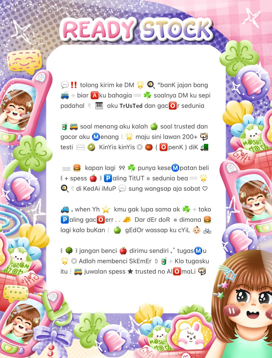 charmouraa's tweet photo. ◎ ꔛ ˚ help repost? thank you 🎀 💬

🍏 gusyyy aku bawa ☘︎ 20 wording biography ៸៸ 👛 𓊔 👚 price only @ 3.500 𖠗 ⁺ 🍪🐰 bisa kamu jemput by dm atau wassap 💬  ーこらいと。。
#bealanja https://t.co/o1iOwxvvFL