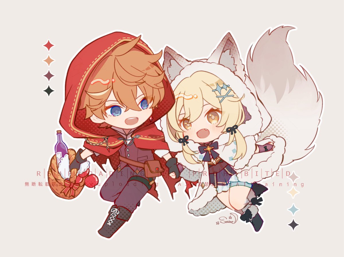 Sorane38's tweet photo. 赤ずきんと狼ちゃん
タル蛍/chilumi https://t.co/AEE0p9Gf03