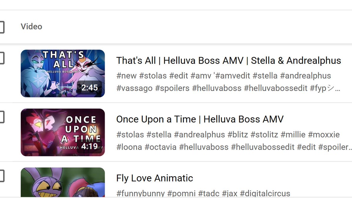 ZebraAnimations's tweet photo. A new #HelluvaBoss‌ AMV is out now and one is scheduled for next Thursday. I will be posting the upcoming AMV in parts on my channel over the next few days until you can watch the full thing on Thursday. 
Watch here:
https://t.co/4lYzrv82Hw https://t.co/D3zStGicIN