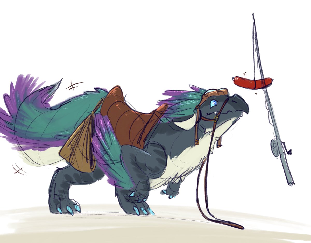 fluffdarken's tweet photo. Birb vs sausage https://t.co/10emIdATYK