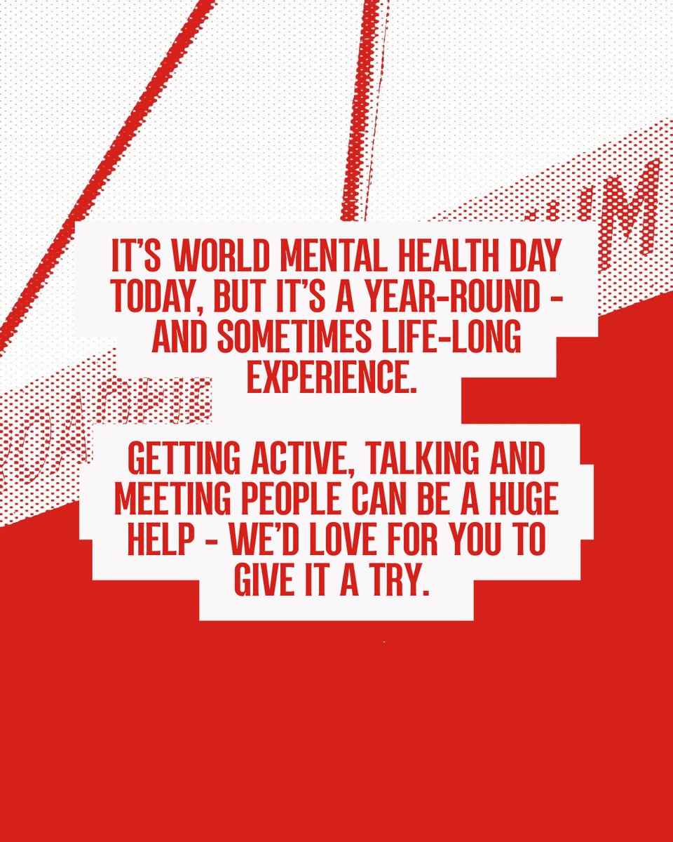 CrawleyTownCF's tweet photo. Move the Goalposts - supporting our community with mental health ❤️

Every Wednesday from 3-4pm we deliver Move the Goalposts - a social football session for those experiencing - or at risk of experiencing - mental health issues.

Life and the world can be hectic - talking and socialising in a safe space can make a big difference to our wellbeing and it is the friendship and camaraderie in our group that makes it special. 🌍

To join in and play - complete the form:

https://t.co/bE2FrP0vrA
#WorldMentalHealthDay @crawleytown @EFL_Community