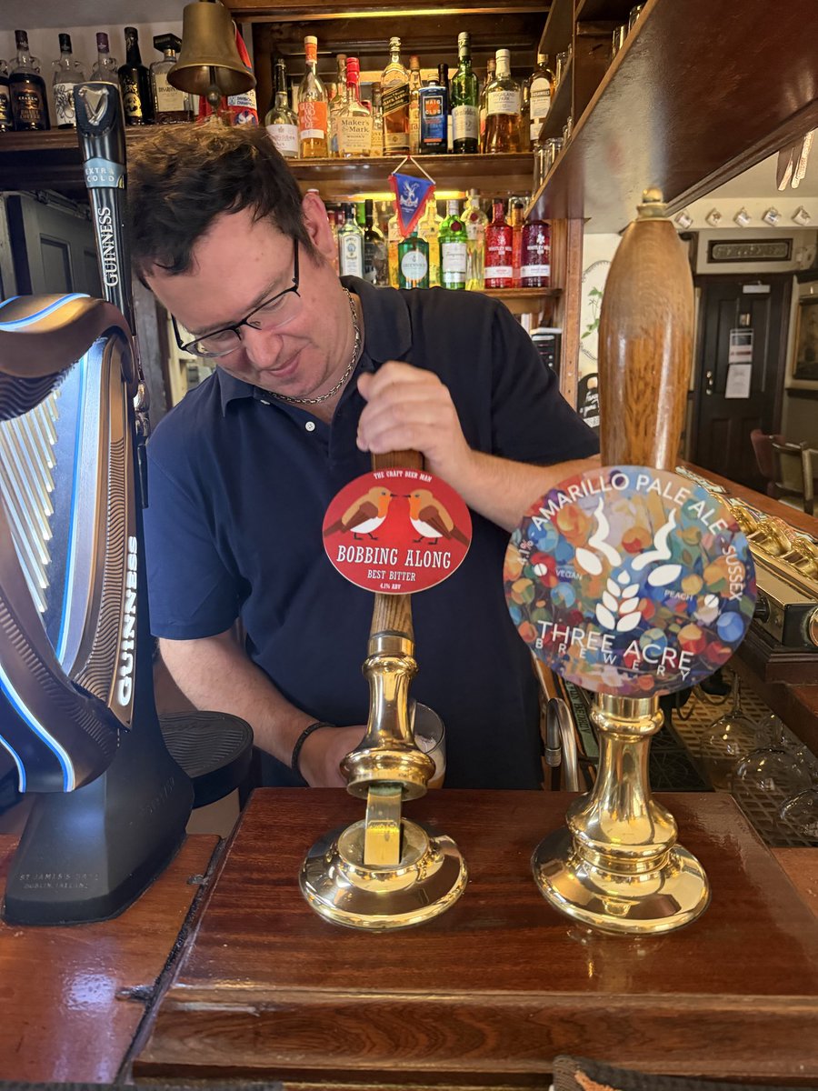 CAStrust's tweet photo. Good to see one of the local pubs in Greenwich is serving the right ale! (Just don’t look too closely at the grotty pennant in the background) #cafc #matchday https://t.co/BFkEycDUEw