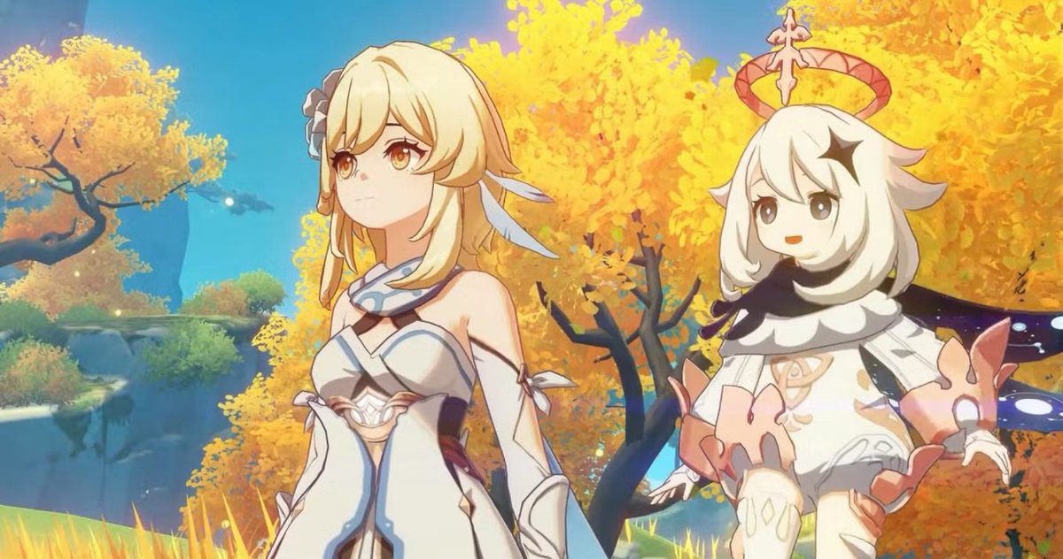 HourlyTeyvat's tweet photo. 🚨 STORY LEAKS/SPOILERS 🚨

Paimon is not a useless creation of Celestia. She was originally created by Phanes as his Shade, but did not meet the requirements of the False Phanes. She is also the embodiment of Fate.

Via LoveHappy &amp; Sakiko ❄️ https://t.co/6PdJhfJrpU