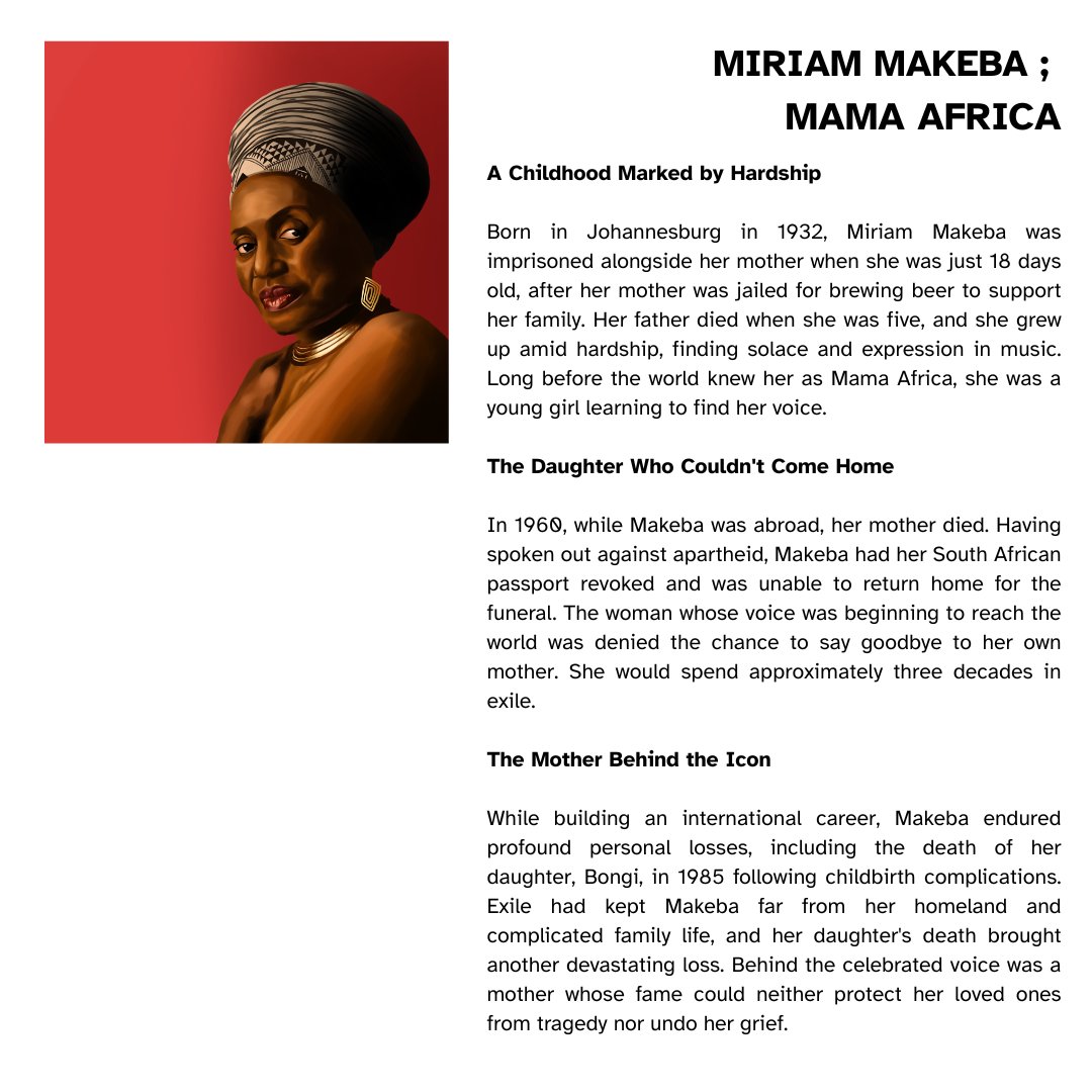 goyareincarnate's tweet photo. MY NEW PAINTING; MIRIAM MAKEBA 

A piece spotlighting one of the greatest women to come off africa, transcening music to become Africa's identity, but is barely spoken about today https://t.co/FdGfNhVudt