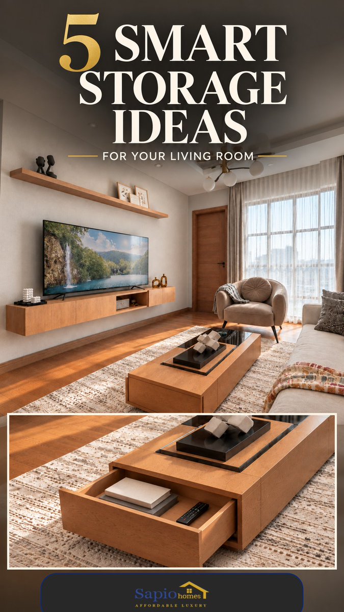 SapioHomes's tweet photo. Your living room should do more than look good. 👀
5 storage ideas that make everyday living easier. Which one would you add to your home?
Make It Yours.
#SapioHomes #LivingRoomIdeas #SmartStorage #HomeOrganisation #InteriorDesignKenya #HomeDecor #InteriorInspo #LivingRoomInspo https://t.co/JZsaODcNLv