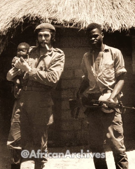 AfricanArchives's tweet photo. Che Guevara with a Congolese communist guerrilla, 1965.

In 1965, Ernesto “Che” Guevara traveled to Central Africa to take part in a revolutionary campaign in what is now the Democratic Republic of the Congo. The mission came just a few years after the assassination of Congolese leader Patrice Lumumba and during a period of intense political instability across the country.

Guevara believed the Congo could become a starting point for wider anti-colonial movements across Africa. He joined forces with Congolese fighters who were resisting the central government and foreign influence, hoping to help organize and train rebel forces along Marxist revolutionary lines.

However, the campaign faced serious challenges from the beginning. Guevara later wrote that language barriers, internal divisions among rebel groups, lack of military discipline, and limited local support made coordination extremely difficult. Foreign backing for the Congolese government, including Western intelligence involvement, further weakened the chances of success.

After several months, the mission collapsed and Guevara quietly left the region. He later described the Congo operation as one of the most difficult and disappointing experiences of his revolutionary career. Within two years, he would attempt a similar effort in Bolivia, where he was captured and executed in 1967.