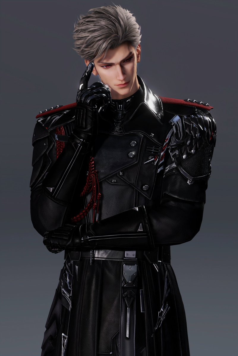 NoctRhaps's tweet photo. My top 3 Sylus outfits. 
I've always said he's made for the restrained aesthetic. Full-coverage gloves + structured heavy fabrics + metal accessories. It's the ultimate sense of control: possessing enough power to overturn everything, yet choosing to hold it back⛓️ https://t.co/8KXcOoszeV