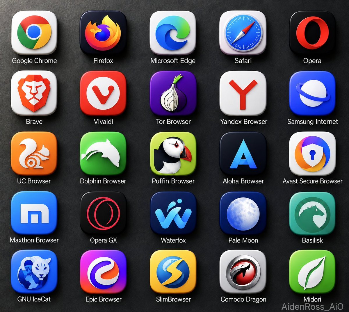 Kevid_Ai's tweet photo. 25 browsers. One screen. Endless possibilities. 🌐⚡
Not just a browser list — a whole world of digital power in one frame.
Which one is your #1? 👀 https://t.co/GJHWsCo18P