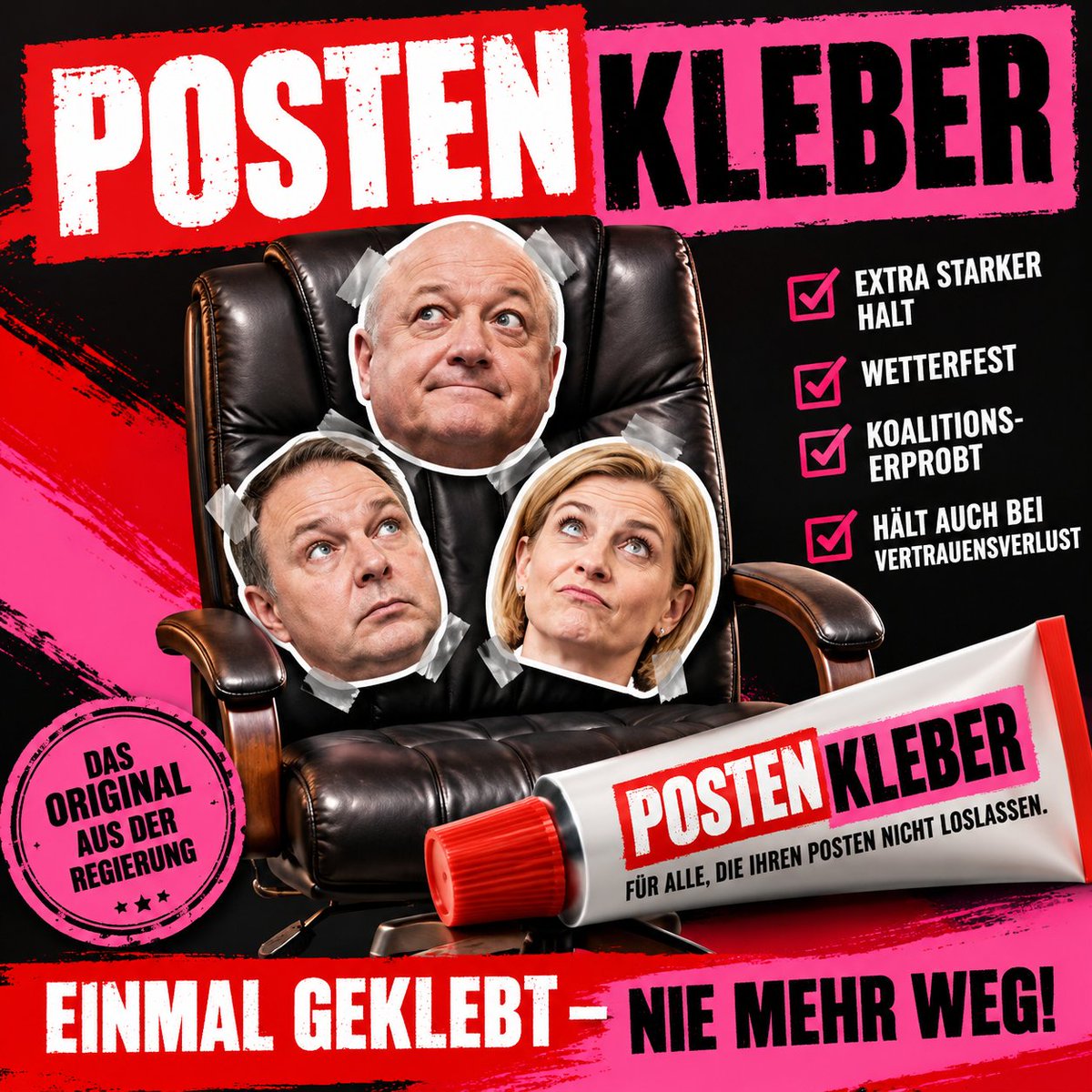 heimolepuschitz's tweet photo. Neuwahlen? Lieber noch 20 Kilo Postenkleber bestellen. https://t.co/nl4xs78pnh