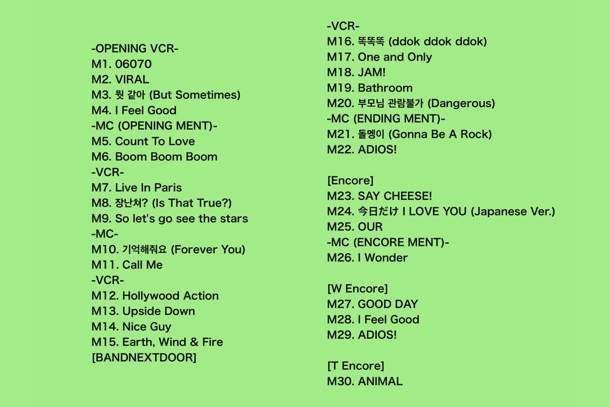 BUNNYXKITTY3's tweet photo. 261010  [千葉] LaLa arena TOKYO-BAY
BOYNEXTDOOR TOUR 'KNOCK ON Vol.2' IN JAPAN IN CHIBA DAY1

SETLIST セトリ 셋리
🆕 [T Encore] M30. ANIMAL

#BOYNEXTDOOR #보이넥스트도어 #BND
#KNOCK_ON_Vol_2_IN_JAPAN https://t.co/PGCPB8CFKG