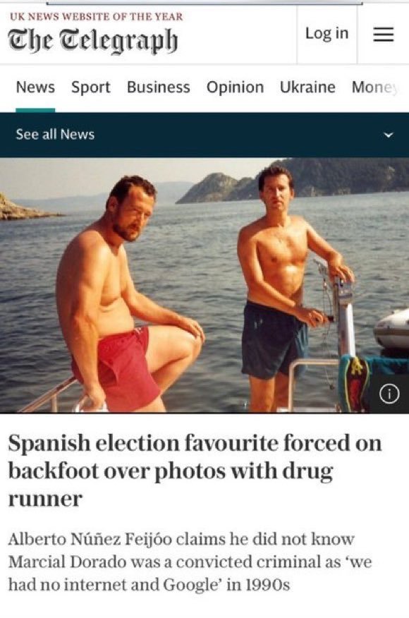 JMsombra58's tweet photo. @el_pais Claro, porque destila más clase venir del yate de un narcotraficante!
¿Verdad Feijó?
👇🏿👇🏿 https://t.co/W1vrOtiy1L