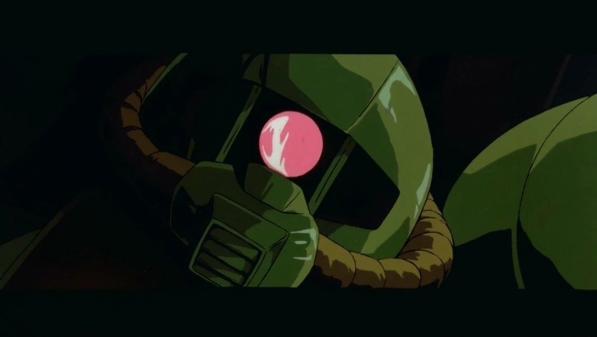 re_frain8's tweet photo. #Zガンダムオープニング
なんていう技法か知らんが、｢あえて枠の大きさを小さくする＆対象を枠からはみ出す｣のおかげで
・枠に収まりきらない、シロッコの強大なカリスマ性
・ザクの重厚感、圧迫感

が、画面を突き破って来る感じがたまらん
夢がありすぎる視覚効果で今でも見返してしまう https://t.co/5Sr6oj0brn