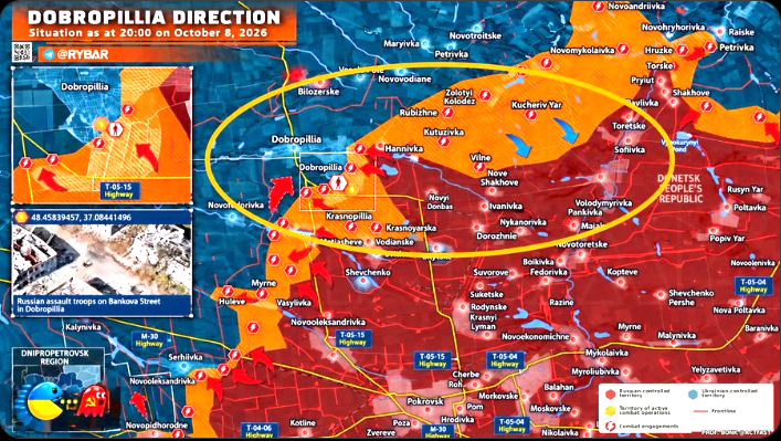 WW3finalboss's tweet photo. RUSSIAN OFFENSIVE NEAR DOBROPILLIA REPORTEDLY COLLAPSES AS AZOV PRESSES ITS ADVANTAGE 🇺🇦🇷🇺

Russian military bloggers are reportedly acknowledging that Moscow's offensive toward Dobropillia has broken down, with Russian units withdrawing while others remain pinned down under Ukrainian pressure.

According to these accounts, Ukraine's Azov forces are now clearing Russian-held positions in the area, targeting pockets of troops left behind as other Russian elements retreat.

The reported situation suggests that Russian forces have struggled to maintain their offensive positions, potentially allowing Ukrainian units to regain the initiative in this sector.

However, the extent of the Russian withdrawal, the positions cleared by Azov and the overall state of the offensive have not been independently confirmed.

If the Russian accounts are accurate, the fighting around Dobropillia would represent a significant local setback for Moscow, with Ukrainian forces exploiting the disruption to challenge the remaining Russian positions.