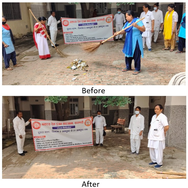 blwvaranasi's tweet photo. 🧹 #SpecialCampaign6 के तहत 10 अक्टूबर को बरेका केन्द्रीय चिकित्सालय के प्रमुख मुख्य चिकित्सा अधिकारी कार्यालय में साफ-सफाई अभियान चलाया गया। पुराने रिकॉर्ड एवं अनुपयोगी सामान हटाकर स्वच्छ एवं व्यवस्थित कार्यस्थल का संदेश ���िया गया।
#SpecialCampaign6 #SCDPM6 #SwachhBharat #irspecialcampaign6 #SwachhBharatAbhiyaan2026 #JanBhagidari #SwachhataHiSeva @RailMinIndia