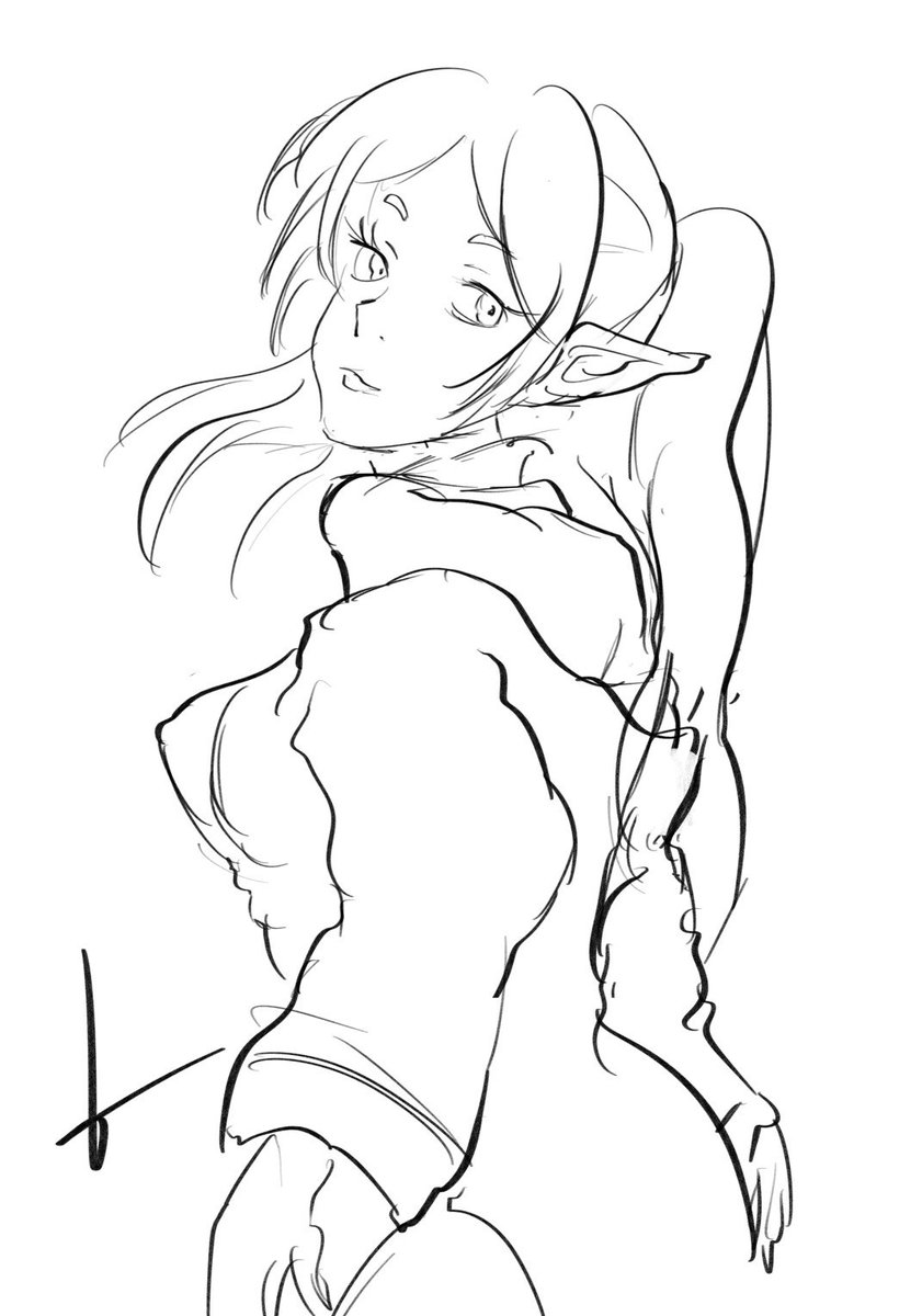Akechi_tiger's tweet photo. 9分で描いてたびっくり
(模写) https://t.co/slK48imxDp