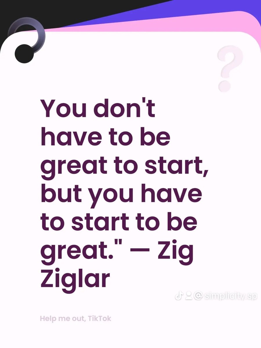 Charles66959346's tweet photo. Let this powerful quote be your motivation to begin, to take that first step, and to keep moving forward. Every journey to greatness begins with a single step. What are you waiting for?
#developpementpersonnel #Inspiration #StartToday #ZigZiglar #Greatness https://t.co/s030mw8Bkq